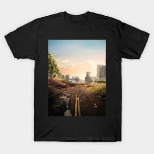 Overgrown Road To The City T-Shirt